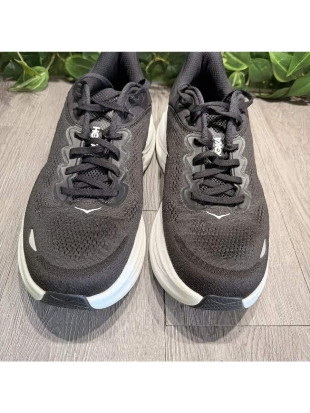Hoka Bondi 9 Men’s Sz 11.5 2 Black Running Shoes Max Cushion Comfort Sneaker